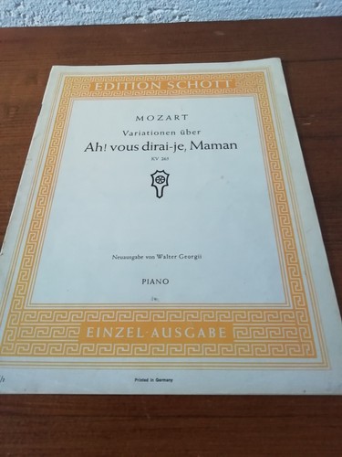 Noten mozart variationen - variationen, über